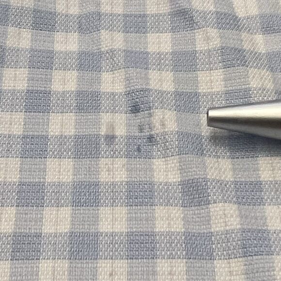 Brooks Brothers Dress Shirt 15 32 Non Iron Blue White Check Button Down Cotton - Picture 6 of 6